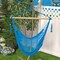 Bliss Hammocks 40" Island Rope Hammock Chair w/ Hanging Hardware & Spreader Bar, Hand-Woven (Light Blue) BHC-412LB - alternate 2